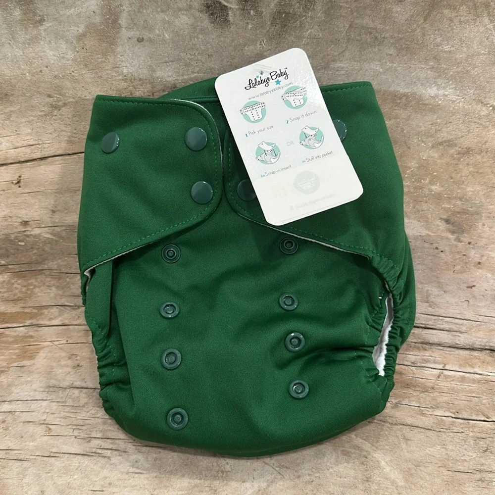 Lalabye Baby, one size cloth diapers reusable. only one solid. *NEW*